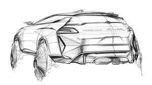 Car Sketch Design Cuv Rear Car Design Sketch Car Sketch Sketch Design