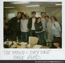 The First Ever Table Read For The Office 2005 Season 1 Episode 1 The Pilot Funsubstance The Office Seasons The Office Show Office Jokes