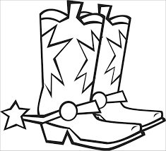 A cowboy costume is, without a doubt, very popular among'st kids. Cowboy Boots Coloring Page Coloringbay