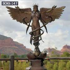 Tall garden statues to reflect your style and inspire your outdoor space. Outdoor Large Casting Bronze Caduceus Angel Statue For Sale Bokk 147 You Fine Sculpture