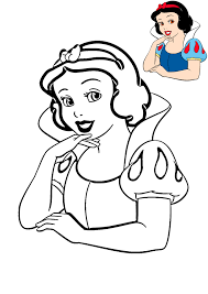 Escolha a cor clicando no lápis na parte inferior. Branca De Neve Livro De Colorir E Modelo Para Colorir Princesa Da Disney Razukraski Com