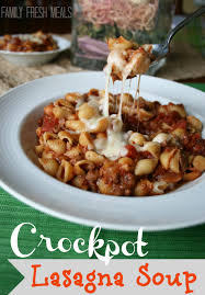 A slow cooker provides a great way to prepare a meal. Crockpot Lasagna Soup Family Fresh Meals