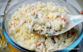 Chicken Macaroni Salad Yummy Kitchen Recipe Chicken Macaroni Salad Macaroni Salad Salad Dishes