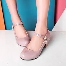 Women Block Heel Mary Jane Shoes Round Toe Fashion Court Shoes Buckle Mid  Heel Dress Shoes, 15481JAF Black Size 0 UK/31: Amazon.co.uk: Fashion