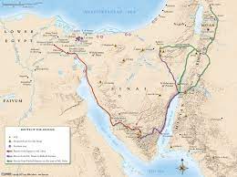 Map Of Exodus Journey Google Maps Israelites Wilderness Journey Suggestion - Bible Revelation
