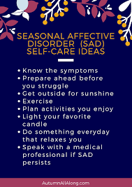 Seasonal Affective Disorder Self Care Ideas Via Autumn All Along Seasonal Affective Disorder Self Care Self