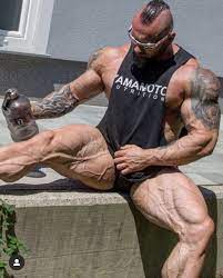 There's nothing sexier that fur on muscle, imho. Muscle Obsessive Ultimate Muscle Daddy Miha Zupan Spreading His