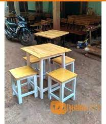 Gambar desain warung makan dari bambu contoh z source: Meja Kursi Warung Bakso Mie Soto Usaha Kuliner Bekasi Jualo