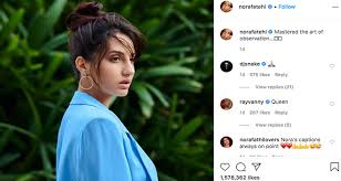 Wagh (vow design) produced by nora fatehi & rayvanny production service little bee productions. Bollywood Actress And Dancer Nora Fatehi Shares A Stunning Photo Of Herself On Social Media Gulftoday