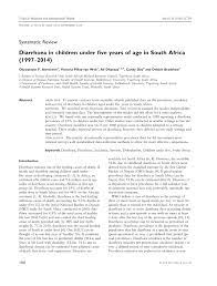 Pdf Diarrhoea In Children Under Five Years Of Age In South Africa 1997 2014