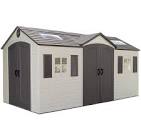 Dual Entry 15 ft. W x 8 ft. D Plastic Storage Shed (Part number: 60079) Lifetime