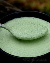 Spicy Mint Creme Fraiche Sauce Recipe Laylita S Recipes Creme Fraiche Sauce Lamb Sauce Sauce Recipes