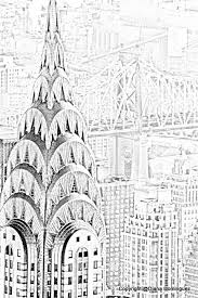 Black And White Nyc Art Nyc Chysler Building Sketch 8x10 Abstract Drawing New By Ddfoto 40 00 City Drawing Abstract Drawings Building Sketch