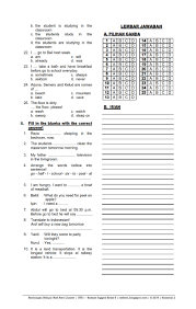 Maybe you would like to learn more about one of these? Download Soal Uts Ganjil Bahasa Inggris Kelas 5 Semester 1 2016 2017 Rief Awa Blog