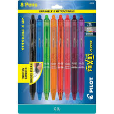 8ct Frixion Clicker Erasable Retractable Gel Pens Gel Pens Frixion Erasable Pens Pen