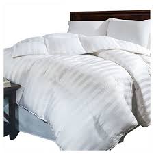 Siberian Damask Stripe Down All Seasons Comforter King White Blue Ridge Home Fashions Target