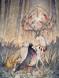The Wish Kitsune Fox Deer Yokai By Teakitsune Art Japanese Art Fox Illustration