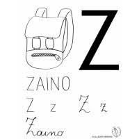 Disegno Di Lettera Z Di Zaino Da Colorare Lettera Disegni Schede Stampabili