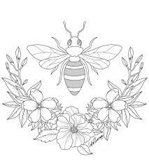 The Sneak Peek For The Next Gift Of The Day Tomorrow Do You Like This One Bee Flower Bee Coloring Pages Detailed Coloring Pages Animal Coloring Pages