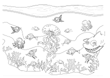 Fische zeichnen korallen ausmalen niedlich zeichnung für kinder kunst für kinder malbücher malvorlagen. Ausmalbilder Fur Kinder Mit Unterwasser Szenen