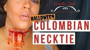 They would slash their throat and then pull their toungue out from the open wound. Halloween Inspo Colombian Necktie Honestly Angil Youtube