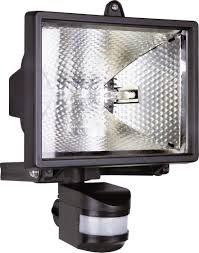 Motion sensor technology can sense movement in the darkness, so you don't have to keep your lights 3. Es42 Outdoor Floodlight Motion Detector Hv Halogen 500 W R7s Black Conrad Com