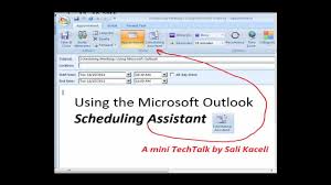 Microsoft Outlook Tutorial Scheduling Meetings Using The Microsoft Outlook Youtube