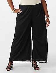 Sparkle Mesh Palazzo Pants Palazzo Pants Pants Plus Size
