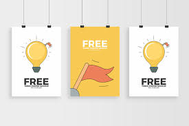 Download Three Posters Mockup Free Psd Template Mockup World Hq