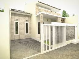 Contoh gambar pintu pagar tembok rumah minimalis modern model terbaru 2019 paling kereeeeeeen dan inspiratif. Model Pagar Minimalis Modern Dengan Hiasan Batu Alam Ndik Home