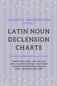 Latin Noun Declensions Classical But Relevant