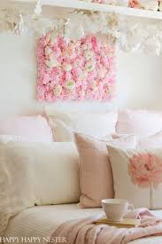 Well call me a fairy and put me to sleep under a wall of flowers … no wait, literally!! Diy Flower Wall Hanging For The Bedroom Happy Happy Nester