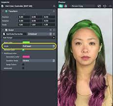 Change your hair and eye color, remove wrinkles and much more. Hair Color Lens Studio By Snap Inc