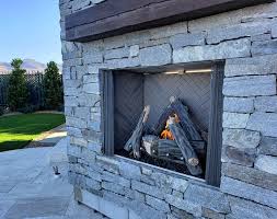 This 36 outdoor fireplace features a clean, single piece brushed stainless steel face and stainless mesh spark screen. Outdoor Fireplaces Hearth Home Specialties Inc Las Vegas Nv