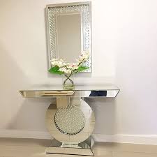 Choose from contactless same day delivery, drive up and more. Rhombus Crystal Mirrored Console Table With Wall Mirror Set Buy Crystal Diamond Mirrored Console Round Mirrored Console Table Crystal Console With Wall Mirror Product On Alibaba Com
