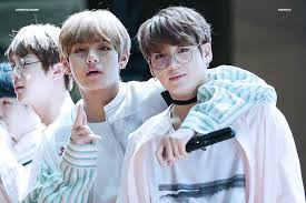 V Taehyung Jungkook Glasses Taekook Kookv Vkook Cute Bts Taekook Bts Jungkook Jungkook