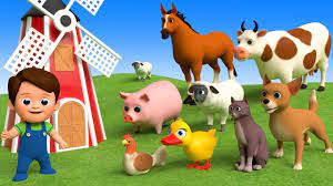 Learn Farm Animals Names Sounds Youtube