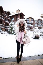 Pops Of Pink Snow Day In Park City The Sweetest Thing Winter Outfits Women Snow Day Outfit Winter Fashion Outfits