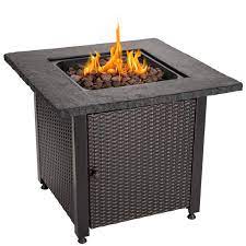 With walmart's selection of gas fire pits, staying warm and spending quality time with friends and family outdoors has never been more fun, easy and safe. Endless Summer 30 Outdoor Propane Gas Rock Top Fire Pit Lava Rocks Walmart Com Walmart Com