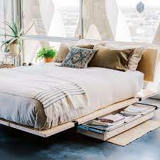 Build this queen sized platform storage bed and pair it with your favorite headboard for an attractive and functional storage piece. 9 Best Modern Platform Beds With Storage 2020 The Strategist