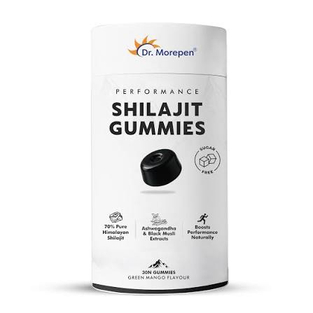 Buy Dr. Morepen Shilajit Gummies with 70% Pure Himalayan Shilajit,...