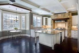 This tiny one designed by studio db is tucked under the stairs, which proves that mix dark green and brown to make a white kitchen feel both cool and earthy. Bay Window In Kitchen Nook Hgtv