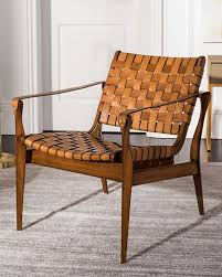 Safavieh Dilan Leather Safari Chair Safari Chair Modern Style Chairs Living Room Chairs