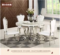 Hillsdale clarion 5 piece round counter dining set with open back stools. Stainless Steel Dining Room Set Home Furniture Minimalist Modern Glass Dining Table And 4 Chairs Mesa De Jantar Muebles Comedor Dining Room Sets Aliexpress