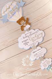 Sopa de letras, carrera de nombres, bingo. This Adorable Baby Shower Invitation Is So Cute To Resist Handmade Baby Shower Invitations Cricut Baby Shower Invitations Baby Bear Baby Shower