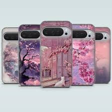 Pink Japanese Phone Case Blossom Sakura Cover for Google Pixel 10, 10pro,  9pro, 9A, 9, 8pro, 7A, 6, Samsung S25fe, S24, A56, A36, iPhone 17