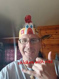 Rocking the chicken hat day 2... also hat 2 because the tail ripped