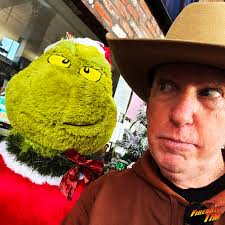 And meanwhile, ON PLANET FIREBALL... The Ball converses with the legendary  Grinch