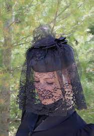 Funeral Hat And Veil Etsy Veiled Hats Funeral Beautiful Hats