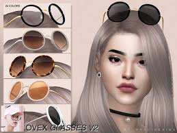 Sun glasses over head | accessoire de cheveux: Glasses Downloads The Sims 4 Catalog